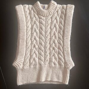 Cable Knit Sweater Vest
